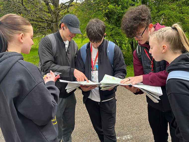 Protective Services students map reading