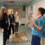 Early Years and Education students at Rotherham Hospital's neonatal unit